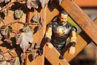 ActionMan im Gartenzaun