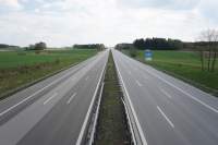 Leere Corona Autobahn A9