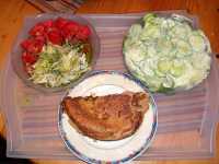 Salat Haferflockenpfannkuchen