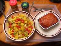 Leberkäse mit Kartoffelsalat