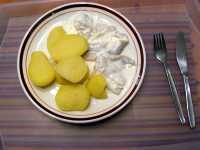 Sahnehering mit Salzkartoffeln