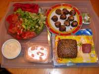 Maronen mit SalatMix