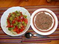 Salat Dinkel gekocht