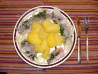 Hering und Salzkartoffeln