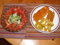 Seelachs Bratkartoffel Salat
