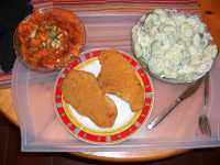 Schnitzel Salatvariationen