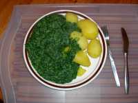 Rahmspinat Kartoffeln