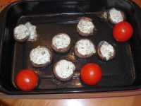 Champignons gefüllt
