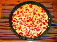Paparika Omelette Pfanne