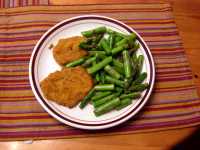 Grüner Spargel Schnitzel