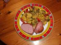 Kartoffelsalat mit Kassler