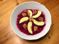RoteBeete Apfel Walnuss Salat