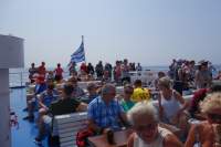 Deck Fähre nach Symi