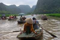 Tam Coc Bootstour Fußrudern