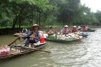 Tam Coc schwimmender Markt