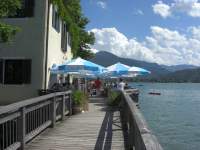 Tegernsee Cafe mit Seeblick