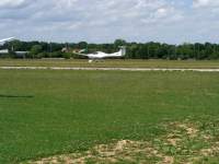 Sportmaschine Landeanflug