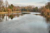 Dachau Amper Brückenblick