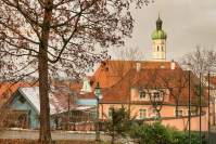 Dachau Schloss Kirchenblick